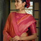Classic Kanjivaram Silk Red Weaving Saree