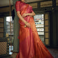 Classic Kanjivaram Silk Red Weaving Saree
