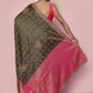 Contemporary Kanjivaram Silk Multi Colour Hand Work Saree