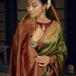 Designer Kanjivaram Silk Green Weaving Saree