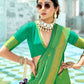 Classic Kanjivaram Silk Green Woven Saree