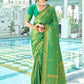 Classic Kanjivaram Silk Green Woven Saree