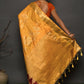 Traditional Saree Kanjivaram Silk Yellow Hand Work Saree
