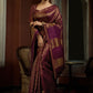 Trendy Saree Kanjivaram Silk Multi Colour Weaving Saree