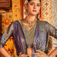 Contemporary Kanjivaram Silk Blue Zari Saree