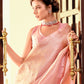 Classic Kanjivaram Silk Pink Woven Saree