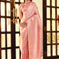 Classic Kanjivaram Silk Pink Woven Saree