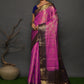 Contemporary Kanjivaram Silk Purple Weaving Saree
