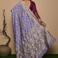 Classic Kanjivaram Silk Mauve Hand Work Saree