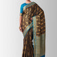 Trendy Saree Kanjivaram Silk Brown Zari Saree