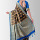 Trendy Saree Kanjivaram Silk Brown Zari Saree