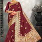 Classic Art Silk Kanjivaram Silk Maroon Weaving Saree