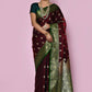 Trendy Saree Kanjivaram Silk Maroon Weaving Saree