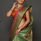 Trendy Saree Kanjivaram Silk Rani Weaving Saree