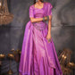 Classic Kanjivaram Silk Purple Woven Saree
