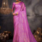 Classic Kanjivaram Silk Purple Woven Saree