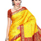 Contemporary Kanjivaram Silk Yellow Zari Saree