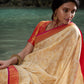 Classic Kanjivaram Silk Cream Woven Saree