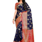Classic Kanjivaram Silk Blue Zari Saree