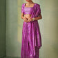 Trendy Saree Kanjivaram Silk Purple Weaving Saree