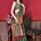 Trendy Saree Katan Silk Green Patch Border Saree