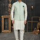 Kurta Payjama With Jacket Cotton Multi Colour Off White Chicken Mens