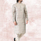 Kurta Pyjama Banarasi Jacquard Green Fancy Work Mens