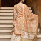 Pant Style Suit Cotton Peach Lace Salwar Kameez