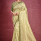 Classic Jacquard Organza Green Lace Saree