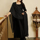 Pant Style Suit Rayon Black Lace Salwar Kameez