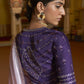 Trendy Saree Organza Purple Lace Saree