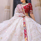 Lehenga Choli Organza White Embroidered Lehenga Choli