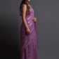 Trendy Saree Georgette Silk Lavender Embroidered Saree