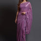 Trendy Saree Georgette Silk Lavender Embroidered Saree