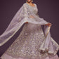 A Line Lehenga Net Lavender Dori Work Lehenga Choli