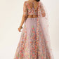 Lehenga Choli Net Lavender Embroidered Lehenga Choli