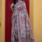 Contemporary Linen Lavender Print Saree