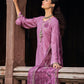 Pakistani Salwar Suit Silk Lavender Embroidered Salwar Kameez