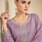 Salwar Suit Silk Lavender Embroidered Salwar Kameez