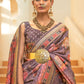 Trendy Saree Silk Lavender Woven Saree