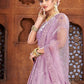 Lehenga Choli Art Silk Net Purple Embroidered Lehenga Choli