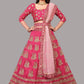 Lehenga Choli Tafeta Silk Pink Embroidered Lehenga Choli