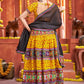 Lehenga Choli Cotton Silk Yellow Embroidered Lehenga Choli