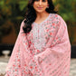 Salwar Suit Linen Pink Embroidered Salwar Kameez