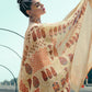 Trendy Saree Linen Beige Digital Print Saree