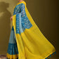 Trendy Saree Linen Yellow Digital Print Saree