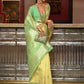 Contemporary Linen Yellow Weaving Saree