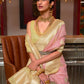 Trendy Saree Linen Pink Weaving Saree