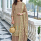 Floor Lenght Salwar Suit Faux Georgette Brown Embroidered Salwar Kameez