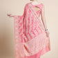 Classic Cotton Lucknowi Pink Chikankari Work Saree